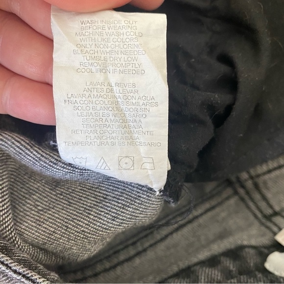 Gianni Bini Distressed Black Straight Jeans - Picture 7 of 7